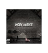 WORK HARDER Yazılı Neon Tabela