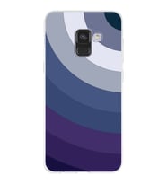 Samsung Galaxy A8 (2018)  Kapak Renk Cümbüşü Tasarımlı Şeffaf Silikon Kılıf