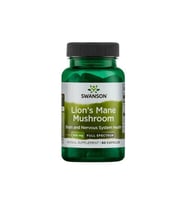 Swanson, Full Spectrum® Lion's Mane Mushroom, 500 mg, 60 Vegan Capsules (Silver)
