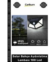 #Solar Dış Mekan Sensörlü Güneş Enerjili Su Geçirmez Solar Bahçe Aydınlatma Lambası 100 Led