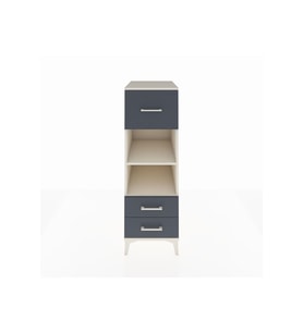 Kronos Dolap 2 Raflı 3 Çekmeceli 44x59x134 Aytaşı-Antrasit