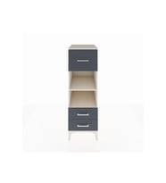 Kronos Dolap 2 Raflı 3 Çekmeceli 44x59x134 Aytaşı-Antrasit