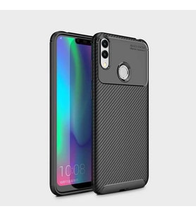 Honor 8C Kılıf Esnek Soft Karbon Tasarım Legion Serisi (Siyah)