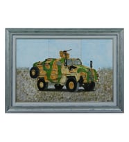 e38 EL İŞÇİLİĞİ ÇİNİ TABLO KİRPİ TANK 73x 52 cm 5984 (Karışık)