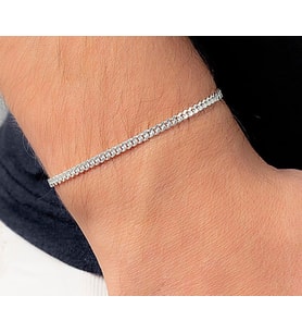 925 Ayar Gümüş Gurmet Zincir Bileklik 0.40 MM 21 CM