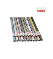 Desenli Folyo Duvar Kağıdı - 2 m x 45 cm - Karışık Desenler - Kendinden Yapışkanlı
