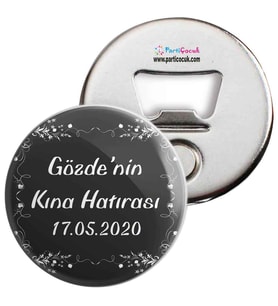 Kına Hatırası Fotolu Magnet Açacak 24 Adet