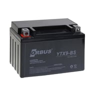Orbus 12V 9Ah YTX9 BS Motosiklet VRLA Kapalı Kuru Akü