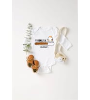 Unisex Bebek Yaramazlık Yükleniyor Baskılı Body Zıbın