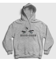 Presmono Unisex Gri Spider Billie Eilish Kapüşonlu Sweatshirt 154927tt (Gri)