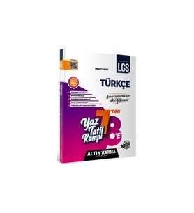 Altınkarma Yayınları 8. Sınıf 7Den 8E Türkçe Kamp Kitabı