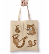 Regular Show Rigby A Bunch of Baby Ducks Bez Çanta Uzun Saplı