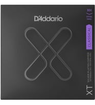 D'Addario XTC44 XT Silver Plated Copper Klasik Gitar Tel Seti  Extra Hard Tension, Kompozit Çekirdek, Gümüş Kaplama Baslar ve Uzatılmış Performans Ömrü