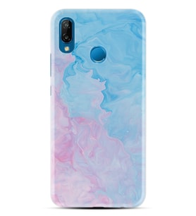 Huawei P20 Lite Mate 10 20 Lite Pro P40 Lite KılıfDesemli Silikon Pink Blue Abstract 1385