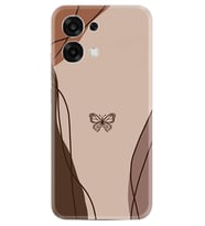 Oppo A6 Pro Kılıf Boutique Baskılı Resimli Kahve Kelebek Pcode -038