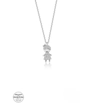 SWAROVSKİ TAŞLI  ZİRCONİA KIZ 925 AYAR GÜMÜŞ KOLYE
