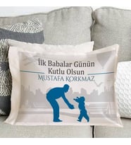 Kişiye Özel İlk Babalar Günün Kutlu Olsun Yastık