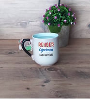 Rehber Öğretmen Kupa Bardak Sihirli Oval Fotoğraflı Öğretmenler Günü Hediyesi