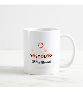 Sosyolog Kupa Bardak (2. Tasarım) (Beyaz)