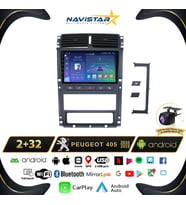 Peugeot 405  2010-2019 Model 2GB + 64GB Android 13 Kablosuz Carplay Navigasyon Multimedya Sistemi