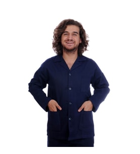 Bay Teknik Ceket 16/12 Gabardin Lacivert (Renksiz)