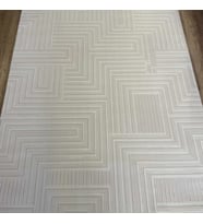 Hoom Rugs Gusto 1346A Krem Modern Halı Mikrofiber Polyester Hav Vermez Spor Saçaklı Halı