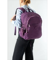 Ultra Hafif Çok Cepli Orta Boy Sırt Çantası Mor Model: (571-3K)