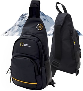 MEGA ÇANTA Yeni Sezon Mega Bag Unisex Göğüs Çapraz Çanta, Body Bag Siyah M-1006