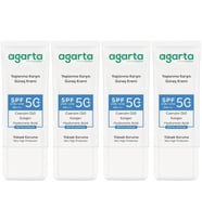 Agarta Yaşlanma Karşıtı Collagen Destekli Spf+50 Faktör Yüz Güneş Kremi 50 ML (4 Lü Set)