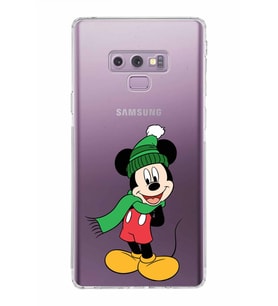 Samsung Galaxy Note 9  Kamera Korumalı Kapak Mickey Mouse Tasarımlı  Şeffaf  Kılıf