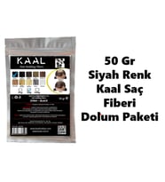 KAAL TOPPİK 50 GR SİYAH ( BLACK ) TOPİK SAÇ TOZU SAÇ FİBERİ KERATİN
