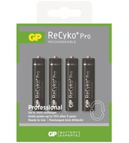 GP ReCyko 850mah AAA Şarjlı İnce Kalem Pil 4lü pk (Yeşil-Siyah)