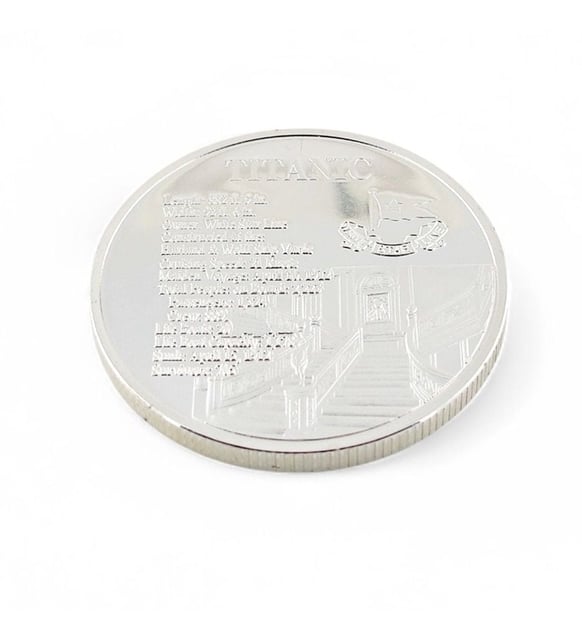 RMS Titanic Gemi Kabarma Yazı Tura Anma Coin Metal Hatıra Parası CP010