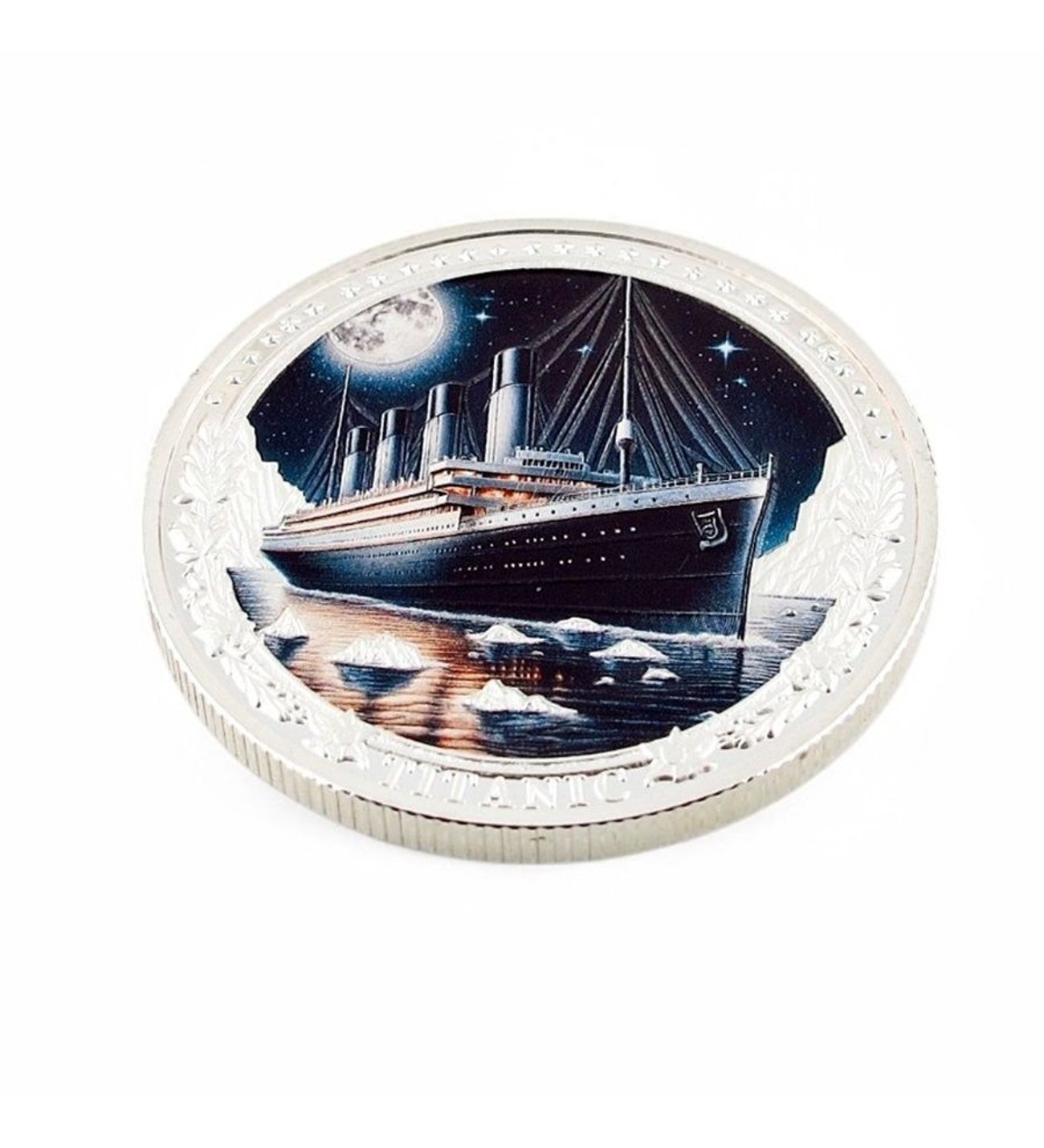 RMS Titanic Gemi Kabarma Yazı Tura Anma Coin Metal Hatıra Parası CP010