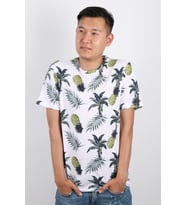 Erkek Bisiklet Yaka Baskılı T-shirt %100 Pamuk Tişört