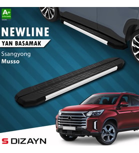 S-Dizayn Ssangyong Musso NewLine Aluminyum Yan Basamak 213 Cm 2018-2026 A+ Kalite