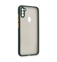 Samsung Galaxy A11 Kılıf Montreal Silikon Kapak - Yeşil