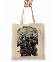 Geralt e Cirilla Bez Çanta Uzun Saplı