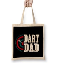 Dart Dad Darts Player Father Dartboard Target Bullseye Bez Çanta Uzun Saplı