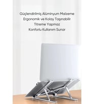Katlanabilir ve Ayarlanabilir Alüminyum Laptop ve Notebook Yükseltici