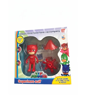 Pj Maskeliler Tekli Aksesuarlı Figür Karakter Oyun Seti Pj Mask KIRMIZI