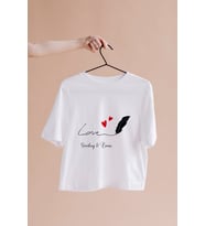 Aşk Love Sevgili Tasarımlı Tişört Kişiye Özel ( Unisex - Büyük - Çocuk )