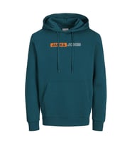 Jack & Jones 12233599 Jjecorp Logo Sweat Hood Petrol