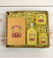 BK Gift Kişiye Özel İsimli DTF Anne Temalı Sarı Defter & Kahve Fincanı & Kolonya & Mum Hediye Seti-6, Anneye Hediye, Anneler Günü Hediyesi