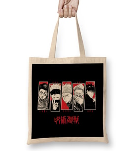 Jujutsu Kaisen Characters Bez Çanta Uzun Saplı