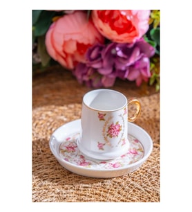 Acar Terra Rosa 6 Kişilik Kahve Fincanı Takımı - 90 ml MX-07171