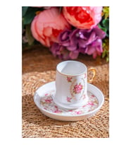 Acar Terra Rosa 6 Kişilik Kahve Fincanı Takımı - 90 ml MX-07171