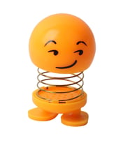 Çok Bilmiş Ukala Emoji Smile Zıp Zıp Kafa 8 cm Araba Torpido & Pasta Süsü Masaüstü Dekoratif Figür