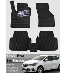 RENAULT TALİANT (2021-2025) Uyumlu EVA Paspas Tam Set–Oto Paspas,Araca Özel,Kolay Montaj