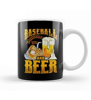 Awesome Baseball And Beer Make The Perfect Day Kupa Bardak Porselen